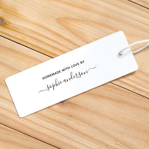 Trendy Calligraphy Script Name Homemade With Love Self_inking Stamp