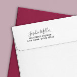 Trendy Calligraphy Script Name Return Address Self-inking Stamp<br><div class="desc">Trendy Script Couple Name Return Address Self Inking Rubber Stamp that is easy to personalize. Now you never have to write your address again. Personalize it by replacing the placeholder text with your name and address. For more options such as to change the font, it's size, spacing between letters or...</div>