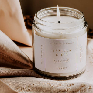 Trendy Candle Product Label Sticker Business Tag