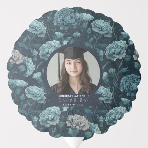 Trendy Carnation Petals High School Grad Balloon