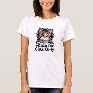 Trendy Cat Mom Holographic Space Cat - Space For T-Shirt