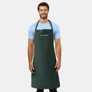 Trendy Celtic Greyish Green Modern Professional Apron