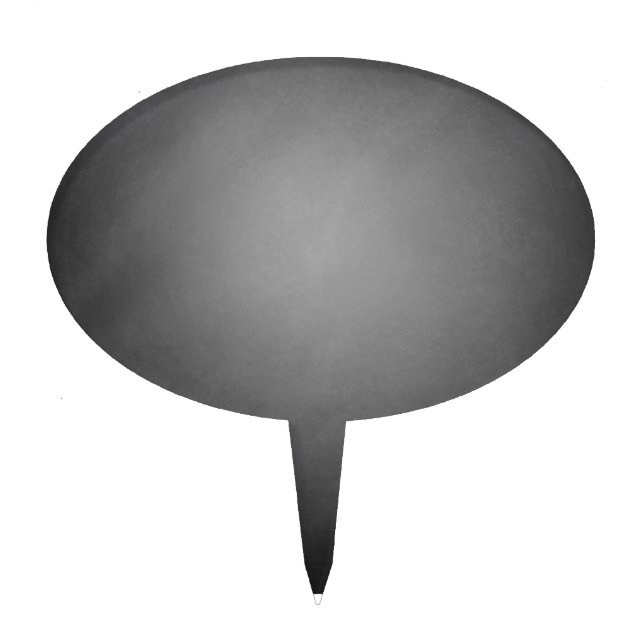 Trendy Chalkboard Vignette Cake Topper (Front)