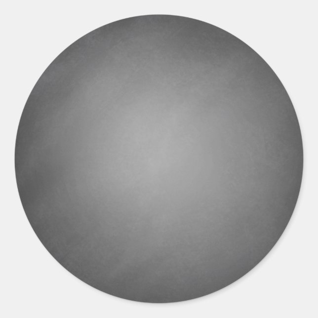 Trendy Chalkboard Vignette Classic Round Sticker (Front)