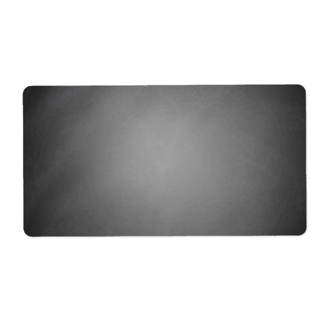 Trendy Chalkboard Vignette Label (Front)