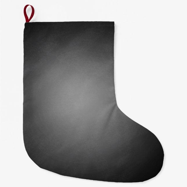 Trendy Chalkboard Vignette Large Christmas Stocking (Front)