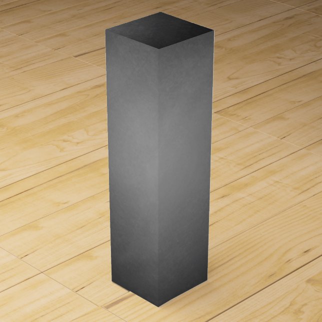 Trendy Chalkboard Vignette Wine Box (Front)