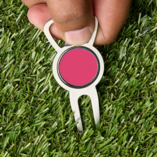 Trendy Cherry Red Solid Color Divot Tool