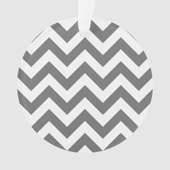 Trendy Chevron Acrylic Ornament (Front)