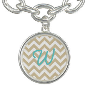 Trendy Chevron Charm Bracelet