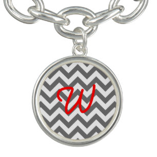 Trendy Chevron Charm Bracelet