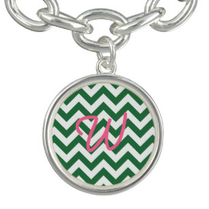 Trendy Chevron Charm Bracelet