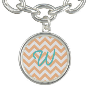 Trendy Chevron Charm Bracelet