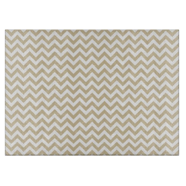 Trendy Chevron Cutting Board (Front)