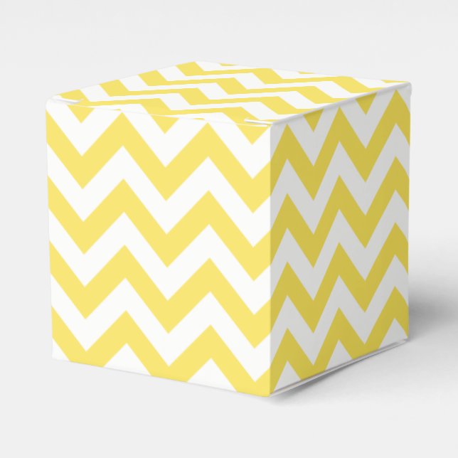 Trendy Chevron Favor Box (Front Side)