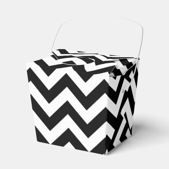 Trendy Chevron Favor Box (Front Side)