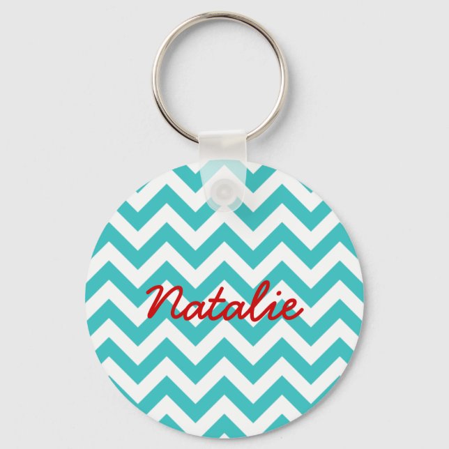 Trendy Chevron Keychain (Front)