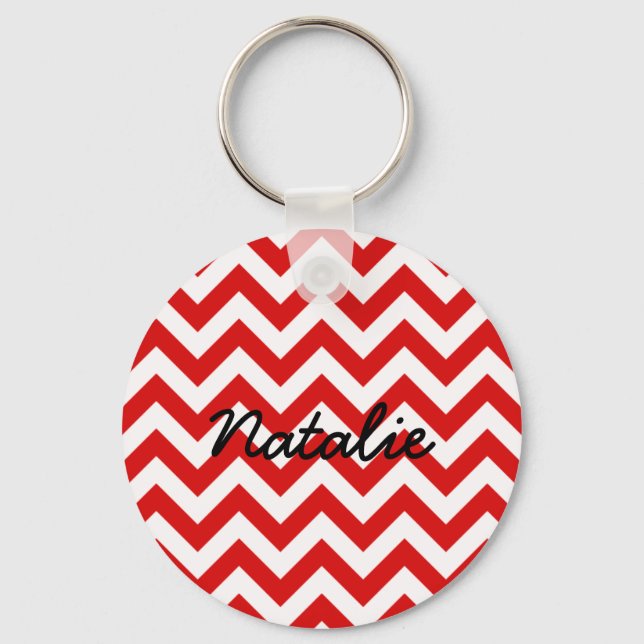 Trendy Chevron Keychain (Front)
