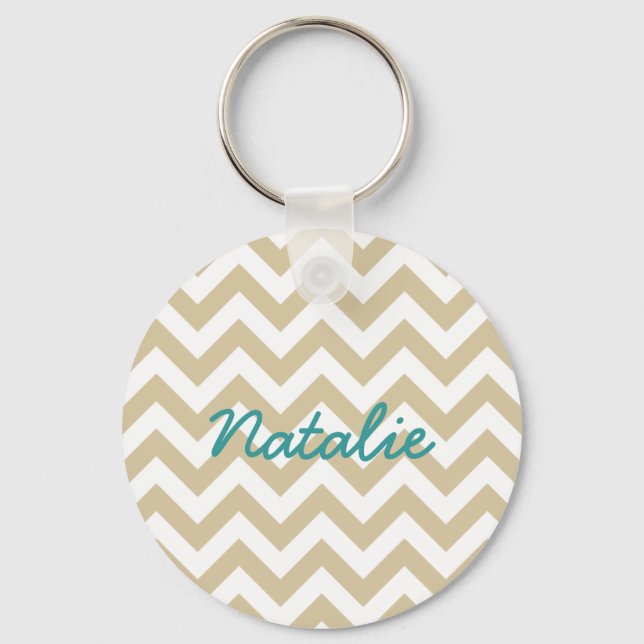 Trendy Chevron Keychain (Front)