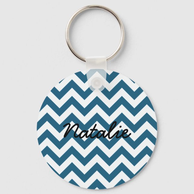 Trendy Chevron Keychain (Front)