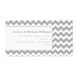 Trendy Chevron Label