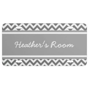 Trendy Chevron License Plate