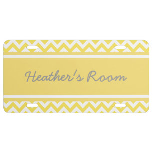 Trendy Chevron License Plate