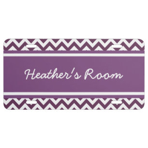 Trendy Chevron License Plate