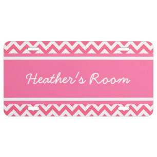 Trendy Chevron License Plate