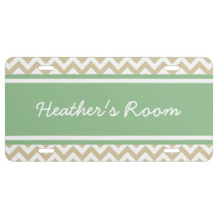 Trendy Chevron License Plate