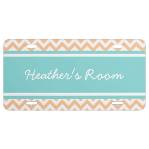 Trendy Chevron License Plate