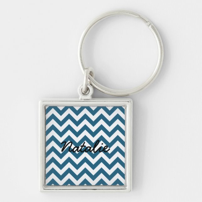 Trendy Chevron Premium Keychain (Front)
