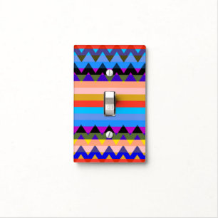 Trendy Chevron Stripes Pattern #14 Light Switch Cover