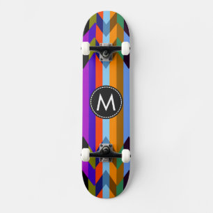 Trendy Chevron Stripes Pattern #18 Skateboard Deck