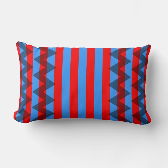 Trendy Chevron Stripes Pattern #19 Lumbar Pillow (Front)