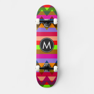 Trendy Chevron Stripes Pattern #25 Skateboard