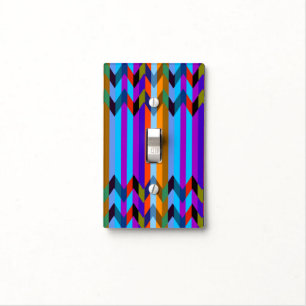 Trendy Chevron Stripes Pattern #8 Light Switch Cover