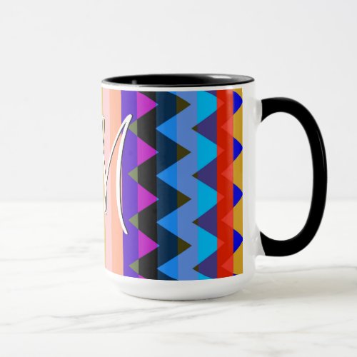 Trendy Chevron Stripes Pattern 8 Mug