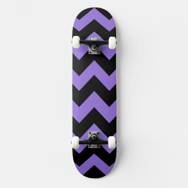 Trendy Chevron Zigzag Pattern 9 Skateboard Deck (Front)