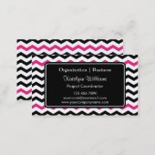 Trendy Chevron Zigzag Pattern Business Cards (Front/Back)