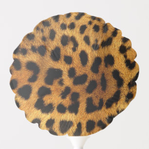 trendy chic animal pattern brown leopard print balloon