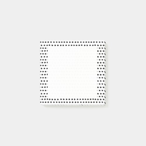 Trendy Chic Black and White Dots Pattern Post_it Notes