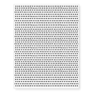 Trendy Chic Black and White Dots Pattern Temporary Tattoos
