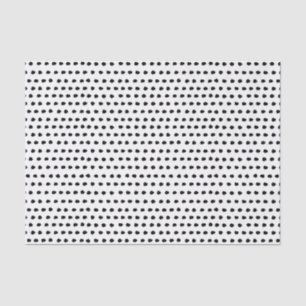 Trendy Chic Black and White Dots Pattern Tissue Paper