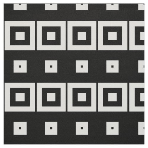 Trendy Chic Black  White Op Art Geometric Pattern Fabric