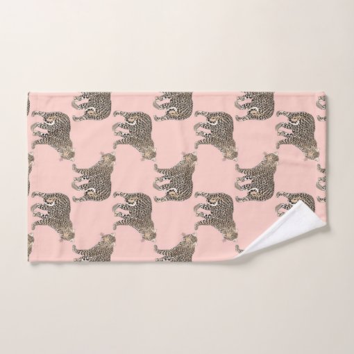 Trendy Chic Leopard Animal Pattern Bath Towel Set Zazzle