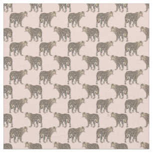 Trendy Chic Leopard Animal Pattern Fabric