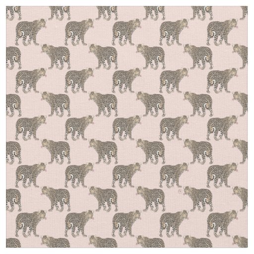 Trendy Chic Leopard Animal Pattern Fabric