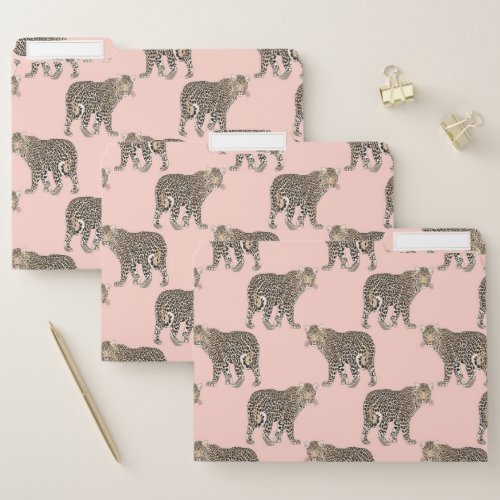 Trendy Chic Leopard Animal Pattern File Folder