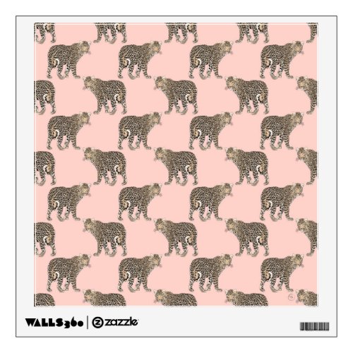 Trendy Chic Leopard Animal Pattern Wall Decal